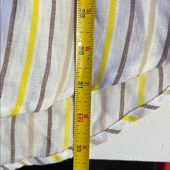 Sean John stripped linen button up shirt size XL - Picture 11 of 11